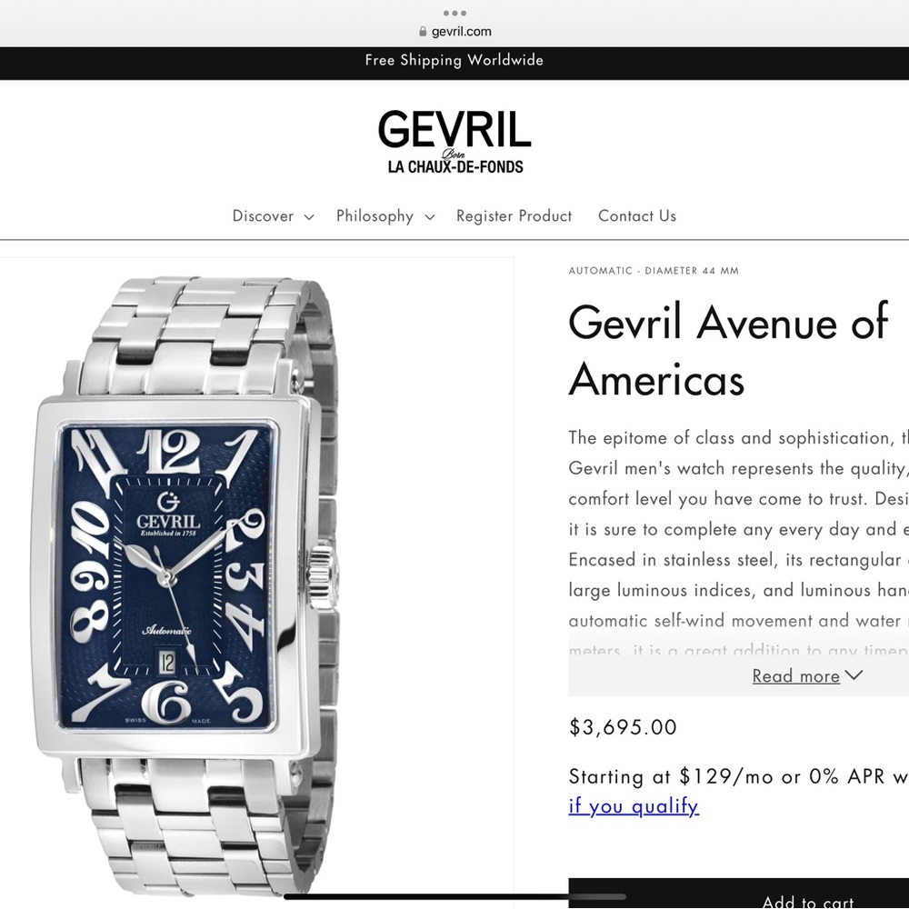 Gevril Avenue of the America watch - Picture 3 of 4